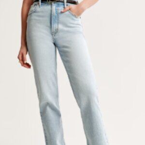 Abercrombie and Fitch Ultra High Rise 90s Straight Jean